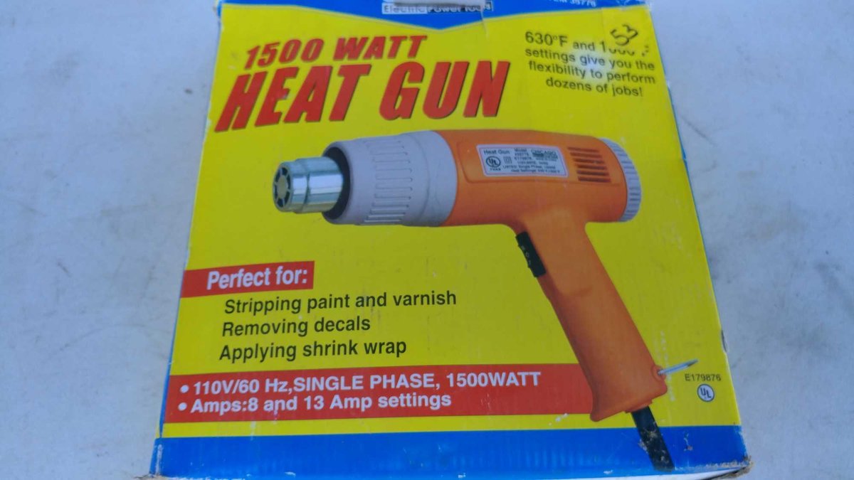 CHICAGO ELECTRIC 1500 WATT HEAT GUN, TESTED AND WORKS