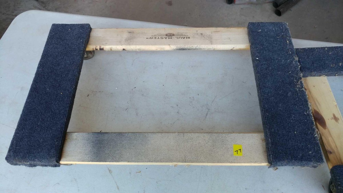 (2) PLATFORM CARTS W/CASTER WHEELS