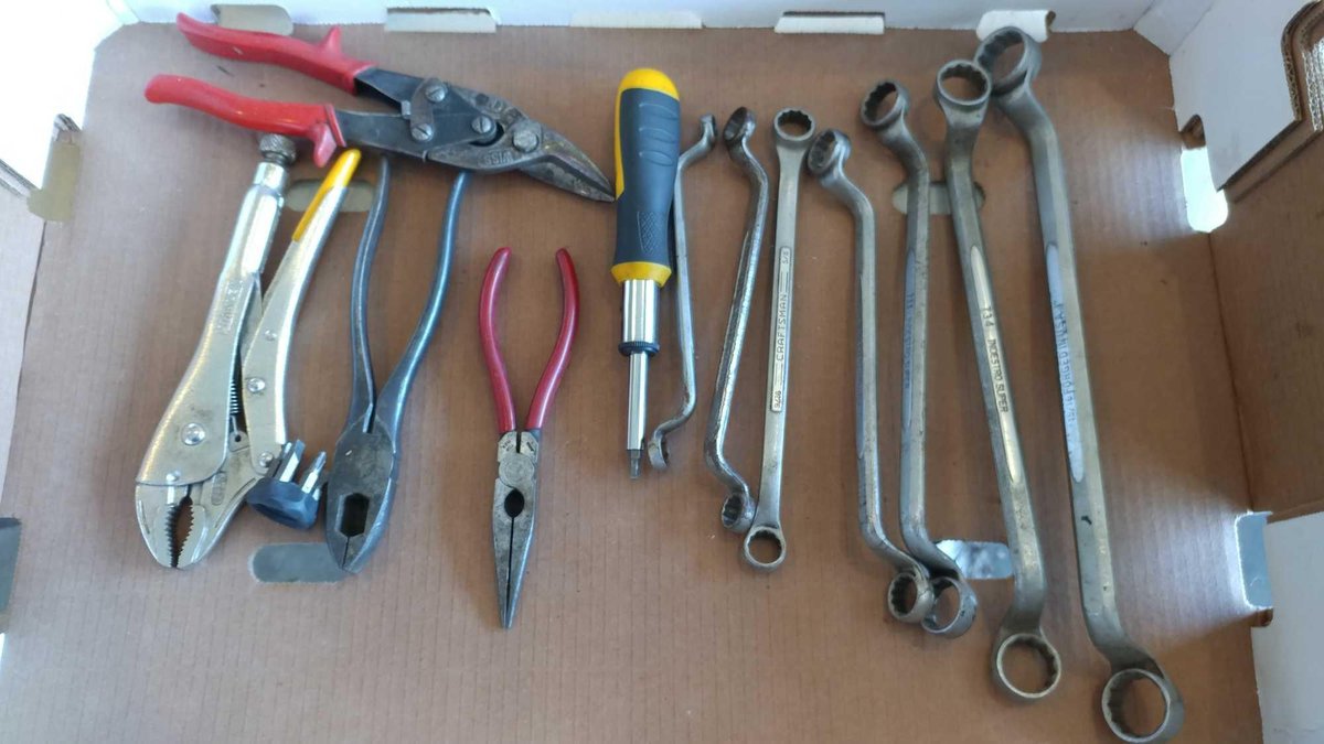 WRENCHES, PLIERS, TIN SNIPS, VISE GRIP, AND MISC