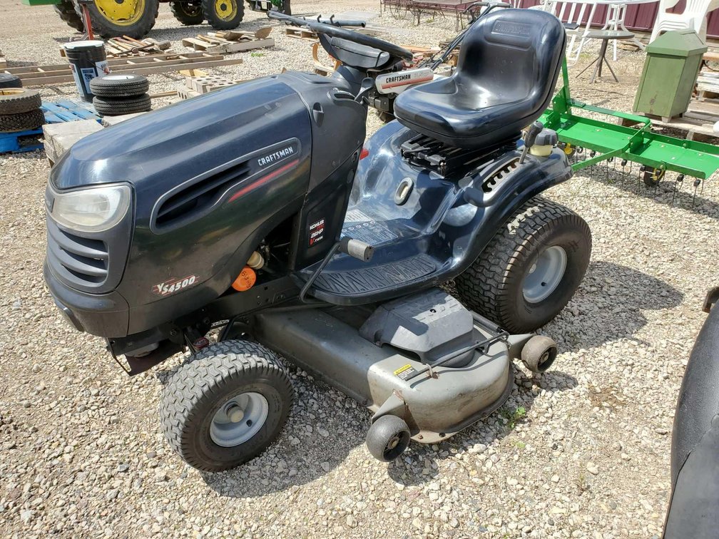 CRAFTSMAN YS 4500 RIDING LAWN MOWER, 615 HRS, 54" DECK, HYD DRIVE, RUNS AND OPERATES AS IT SHOULD