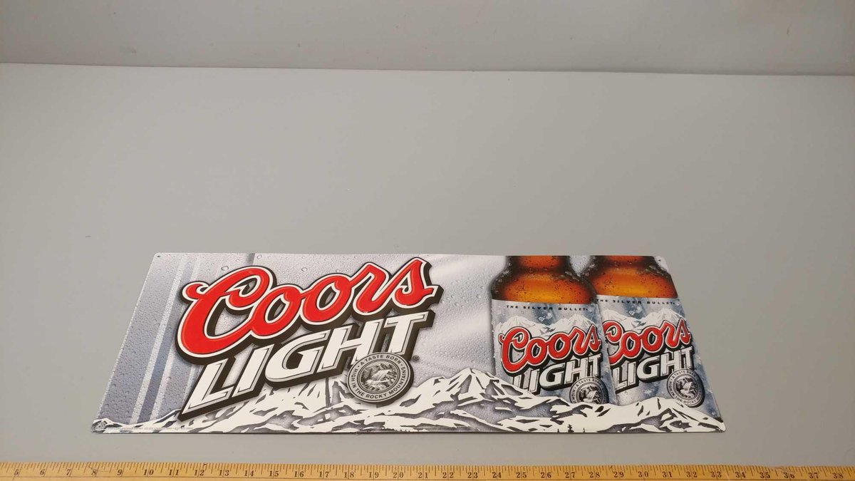 COORS LIGHT RECTANGULAR SIGN
