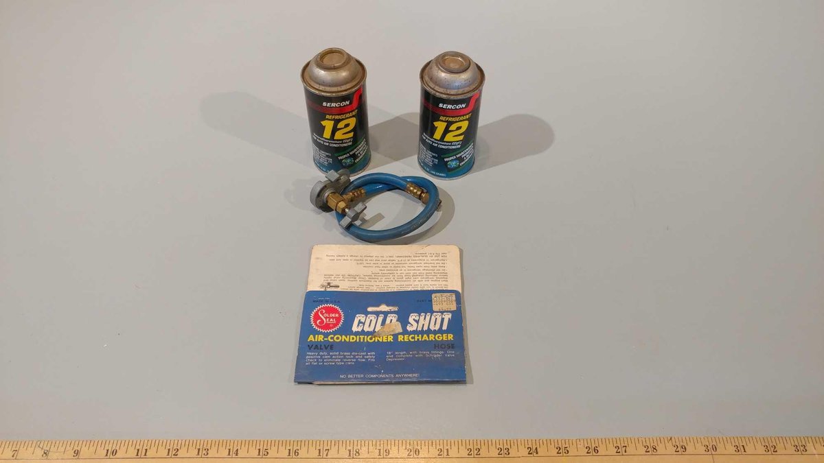 REFRIGERANT-12 FOR VEHICLE WITH HOSE