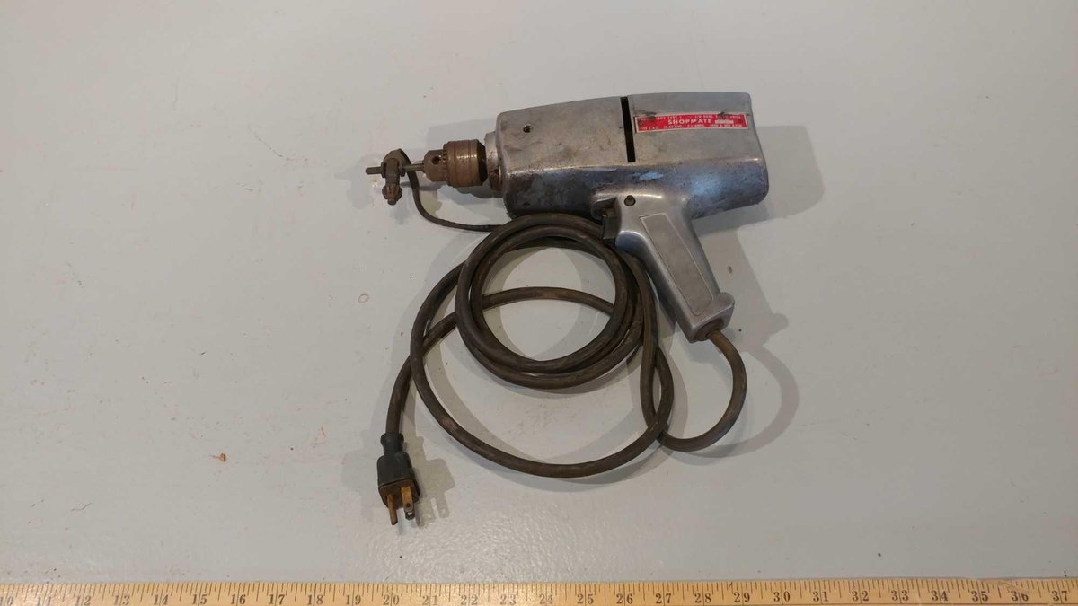 SHOPMATE 3/8 DUAL SPEED DRILL 115V (TESTED AND WORKS)
