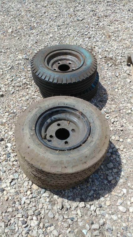 (4) 4-BOLT UTILITY TRIES & RIMS (4.80 - 8)