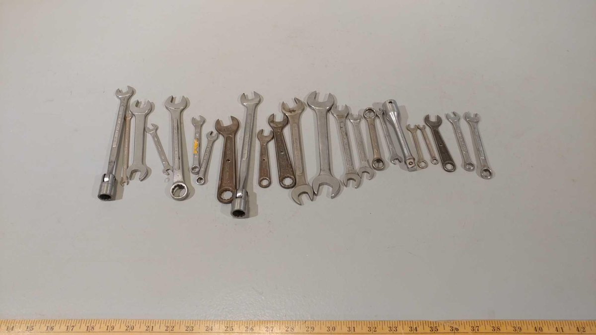 ASSORTMENT OF VARIOUS KINDS & SIZES OF WRENCHES
