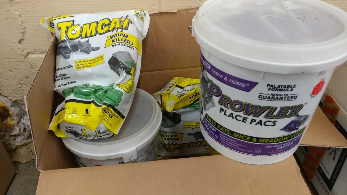 (2) PROWLER PLACE PACKS BUCKET AND (2) TOMCAT BLOCK BAITS BAGS