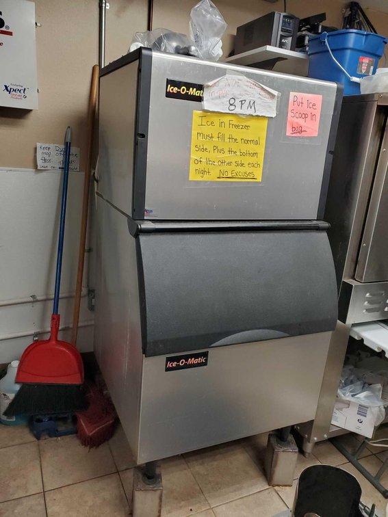 ICE-O-MATIC ICE MAKER, NSF RATED, WORKING CONDITION (31"W X 65"H X 32"D)