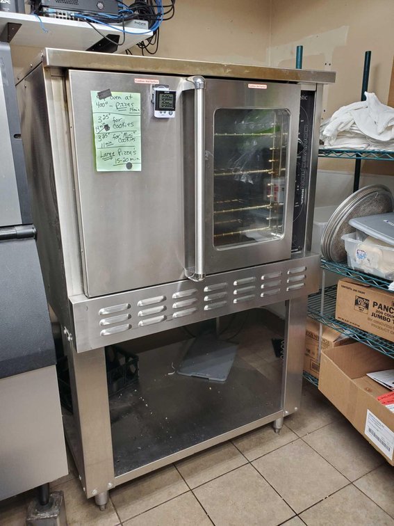 MAJESTIC COMMERCIAL CONVECTION OVEN, NSF RATED, WORKING CONDITION (40"W X 64"H X 35"D)