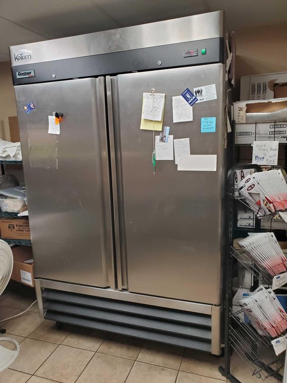 KA-TOM CENTAUR PLUS COMMERCIAL FREEZER, NSF RATED, WORKING CONDITION (53"W X 83"H X 33"D) (NO CONTENTS)