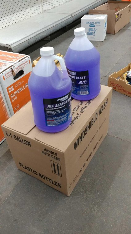 (8) GAL CONTAINERS OF PRIME GUARD WINDSHIELD WASHER FLUID