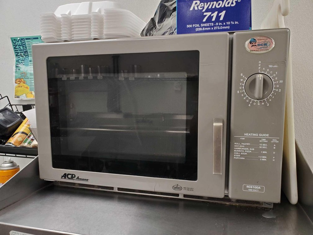 ACP AMANA MICROWAVE, WORKING CONDITION