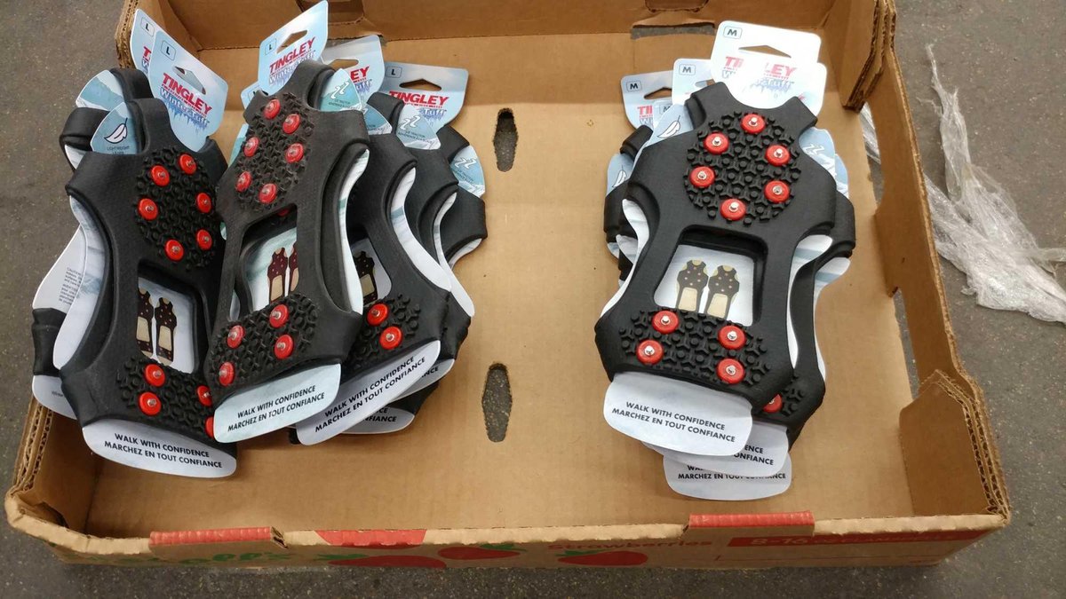 (6) L & (5) M TINGLEY SLIP-ON ICE CLEATS