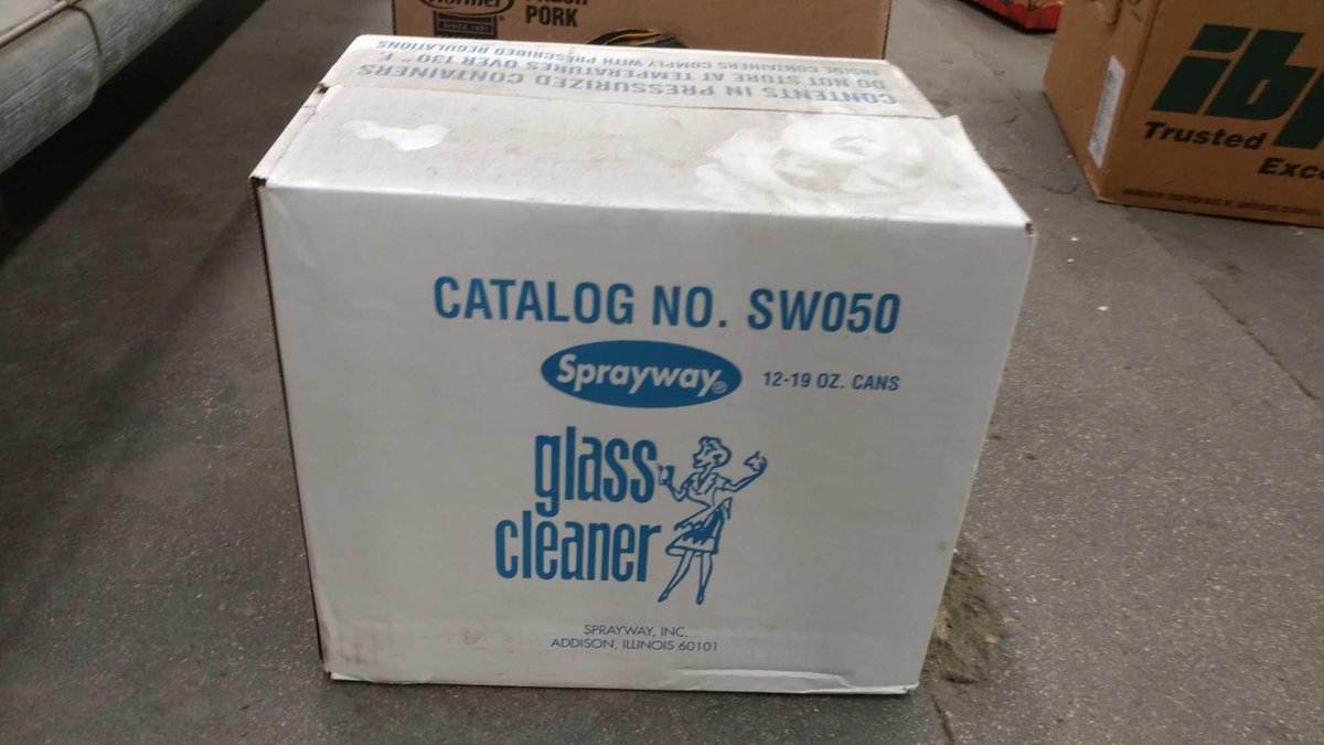 (12) CANS OF SPRAY WAY GLASS CLEANER