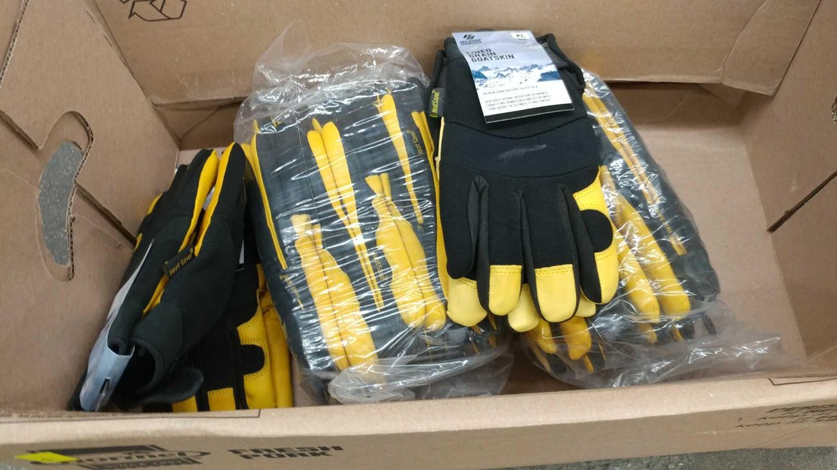 (13) PAIRS OF XL RED STEER WORK GLOVES
