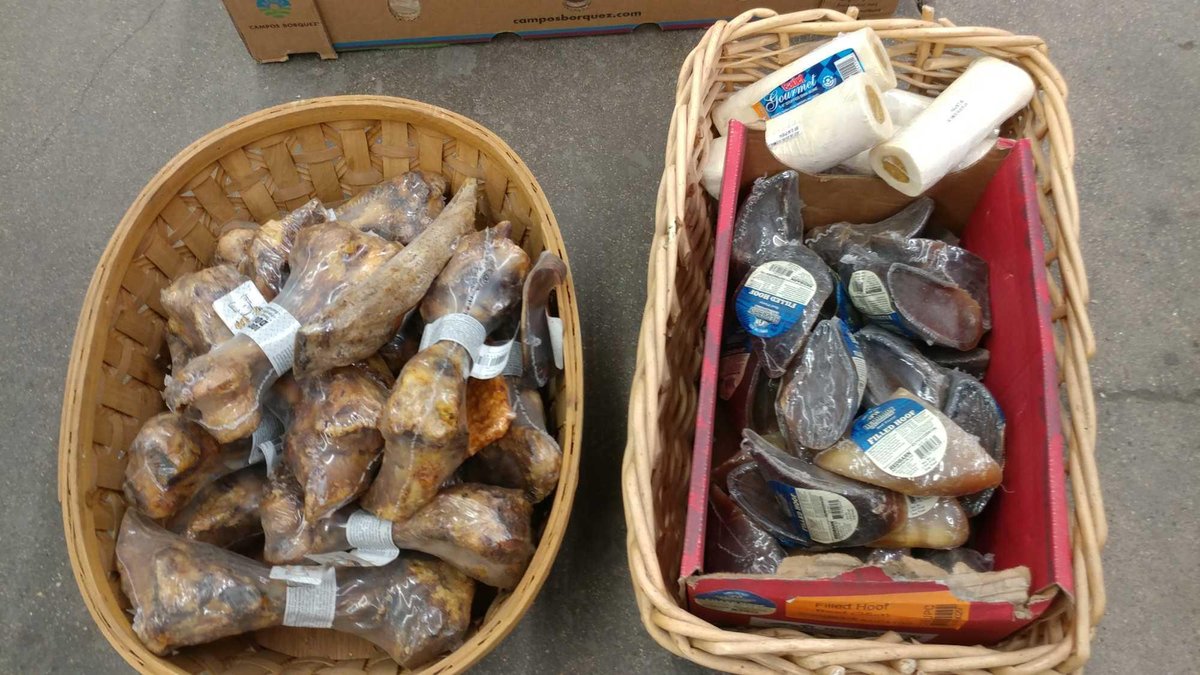 LARGE ASSORTMENT OF DOG BONES & TREATS
