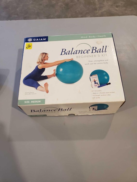 (I-12) BALANCE BALL WITH PUMP AND VIDEO 