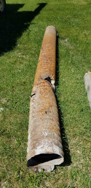 (I-63) 12' LONG STEEL CULVERT, 12" OPENING