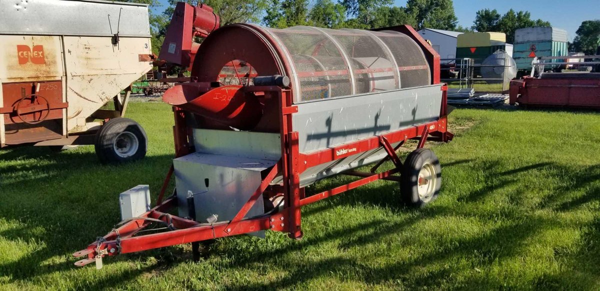 (I-245) BUHLER FARM KING 480 GRAIN SCREENER ELECTRIC SP, CORN AND SOY SCREENS 