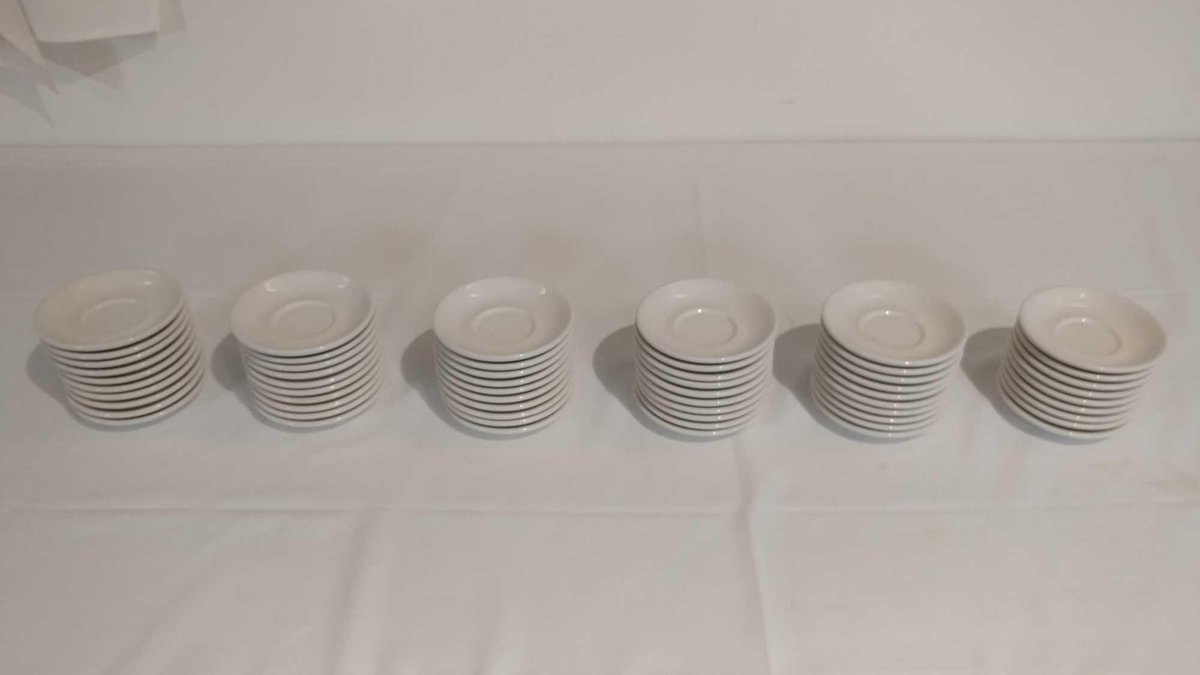 (60) 5-INCH COFFEE SAUCERS