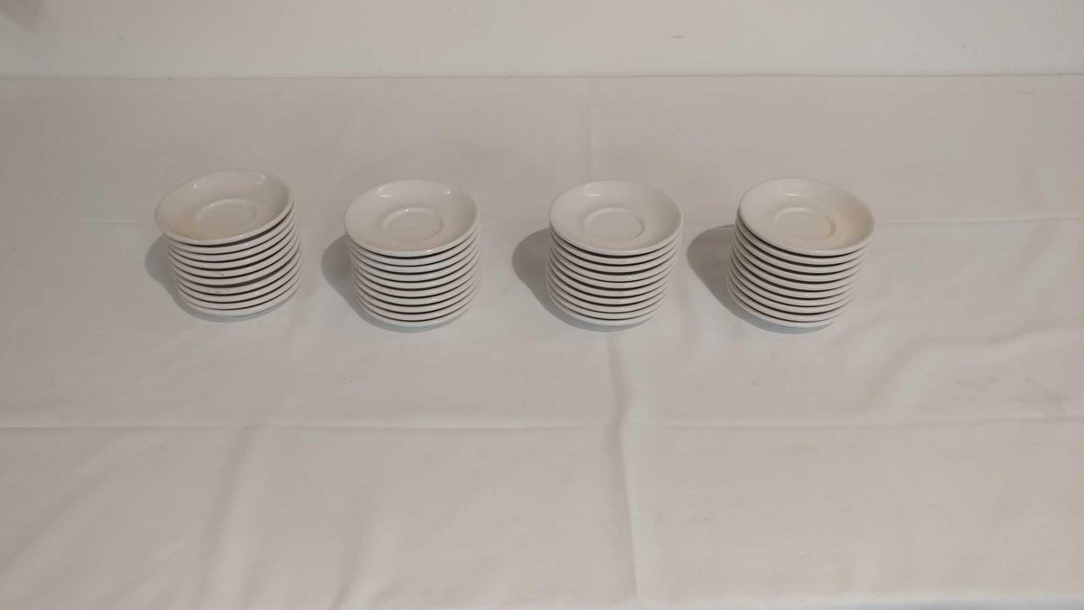(40) 5-INCH COFFEE SAUCERS