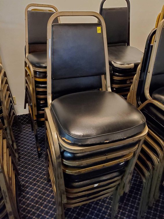 (16) PADDED BANQUET CHAIRS