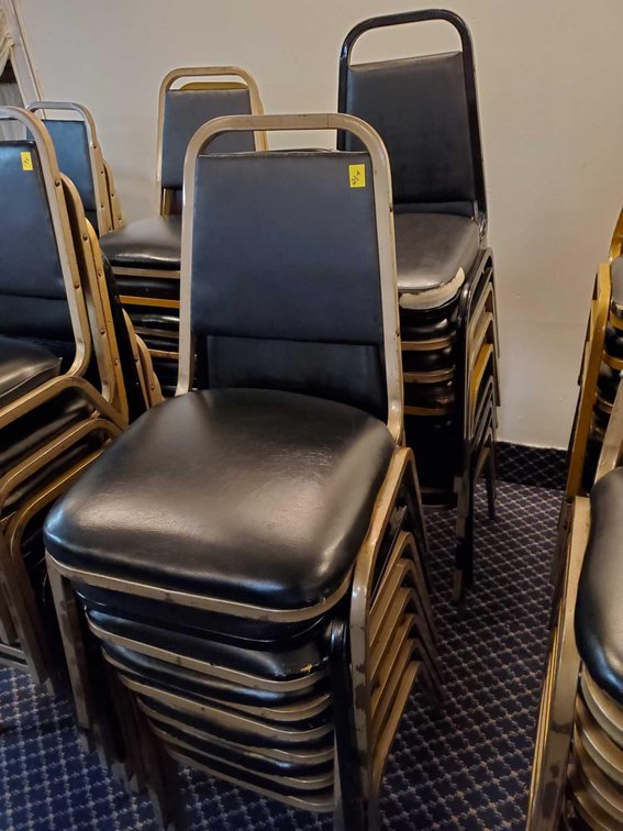 (16) PADDED BANQUET CHAIRS