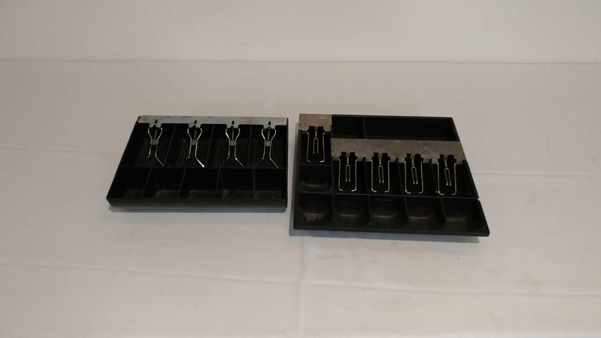 (2) PLASTIC MONEY HOLDERS