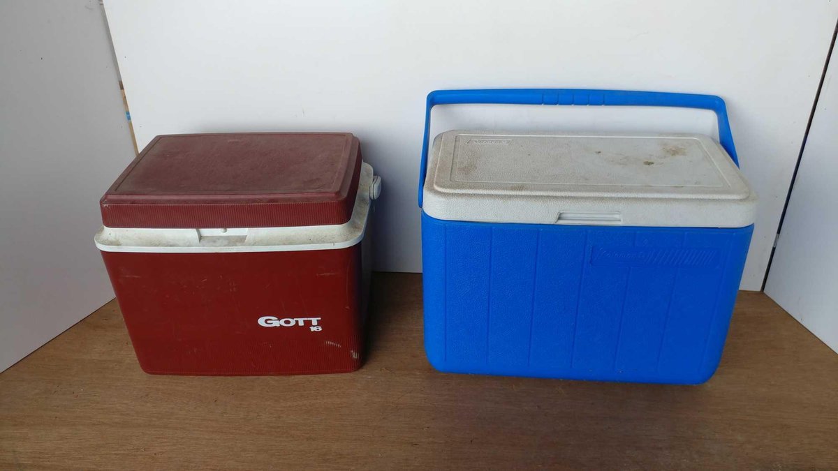 (2) CHEST COOLERS