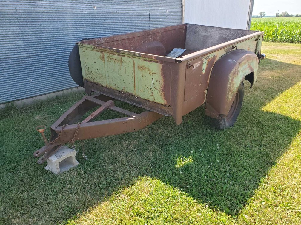 VINTAGE FORD TRUCK BOX TRAILER
