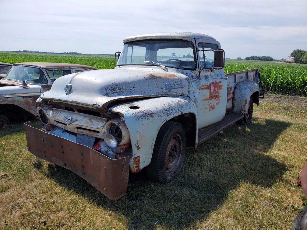1956 FORD F350 PICK UP, FRAME - BODY - ENGINE