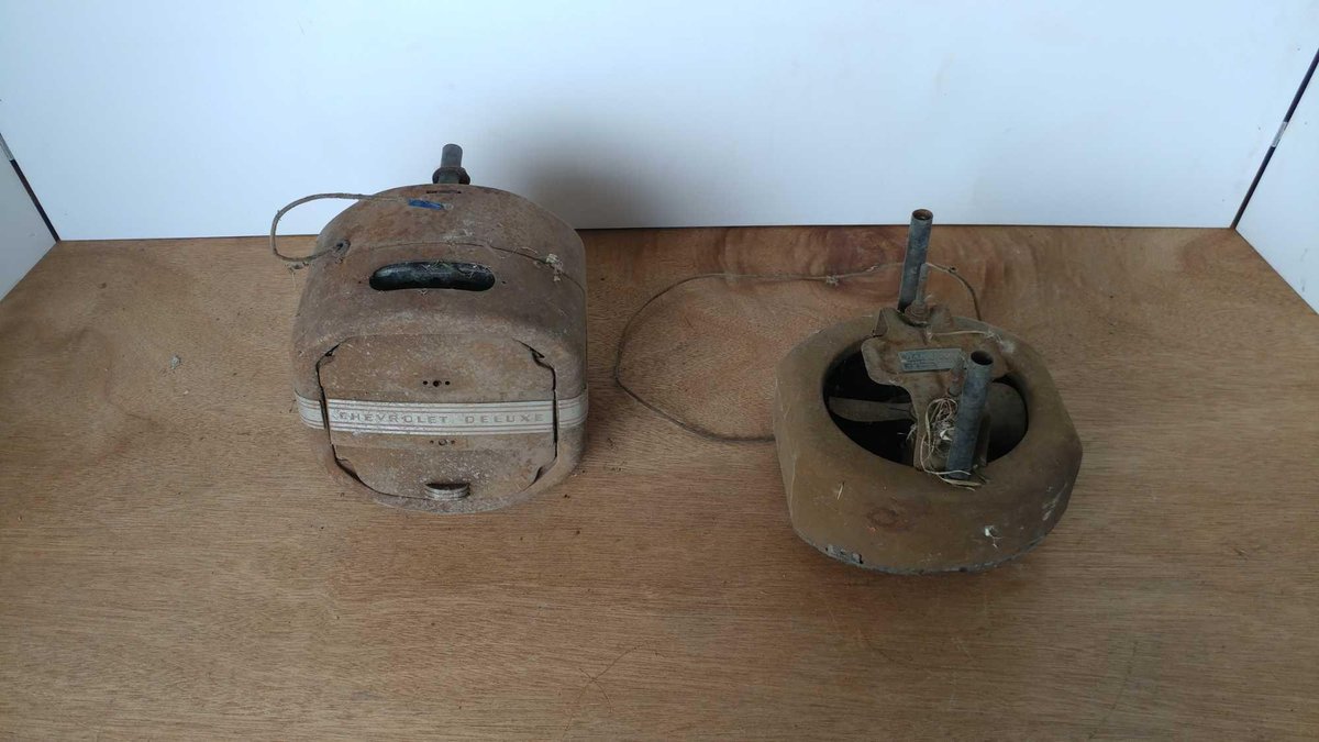 (2) VINTAGE HARRISON BLOWER FANS