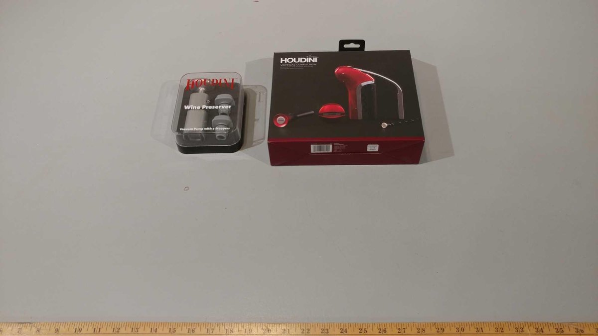 HOUDINI VERTICAL CORKSCREW AND HOUDINI WINE PRESERVER