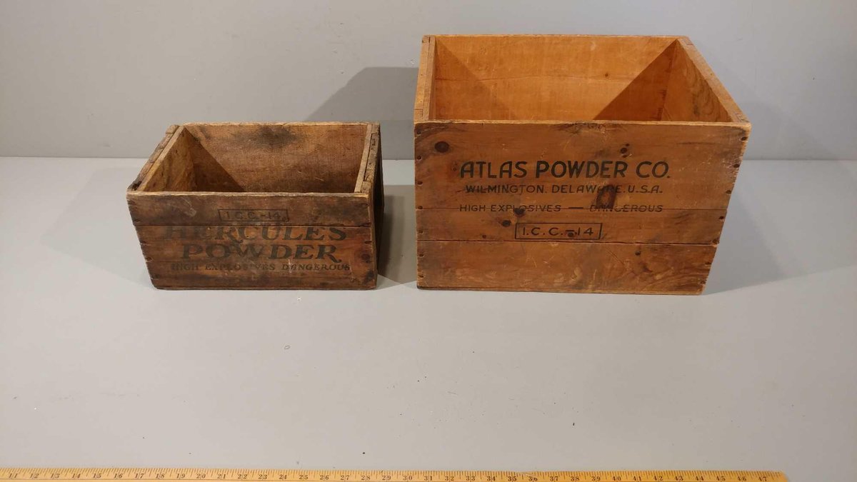 (2) WOODEN BOXES