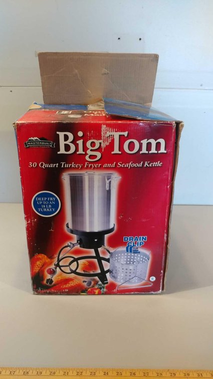 MASTERBUILT "BIG TOM" 30 QT. TURKEY FRYER AND SEAFOOD KETTLE (UNKNOWN CONDITION)