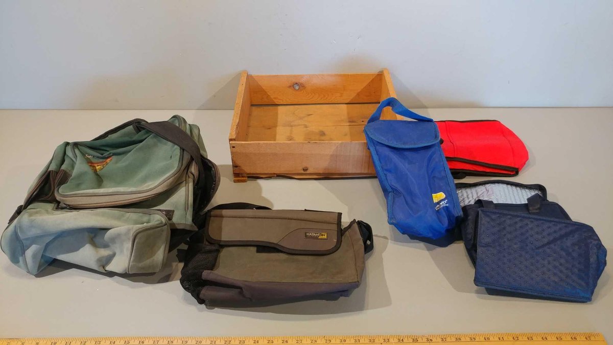 ASSORTMENT OF COOLERS AND STORAGE BAGS