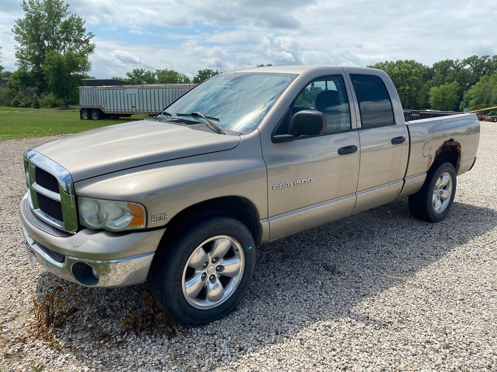 (TITLE) 2003 DODGE RAM 1500 4X4, 5.7 HEMI, 176,000+/- MILES, AM/FM/CD,  HEAT/AC, GOOSENECK HITCH,  6