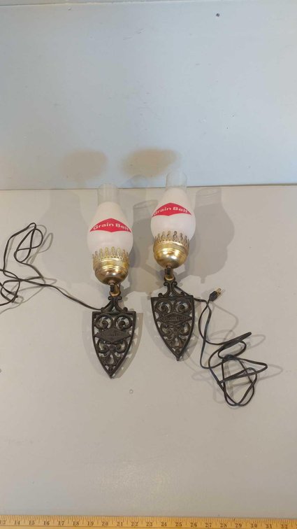 (2) GRAIN BELT WALL SCONCES