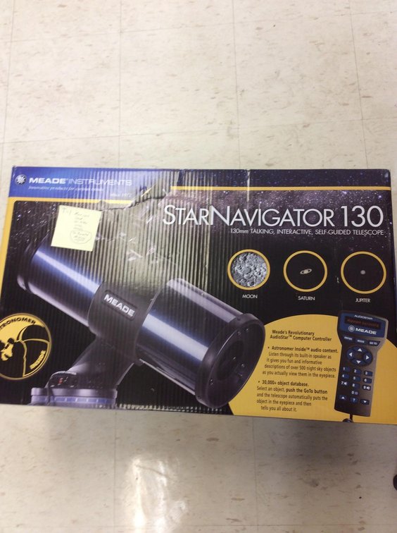 (T1) STAR NAV 130, MAIN UNIT, STAND, LENSES, MANUAL, LIGHT USE, MISSING MAIN REMOTE