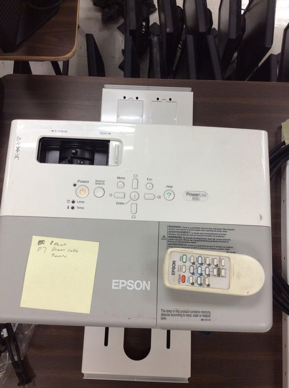 (P7) EPSON POWERLITE 83C, JXJF757047L, POWER CORD, CEILING MOUNT, REM