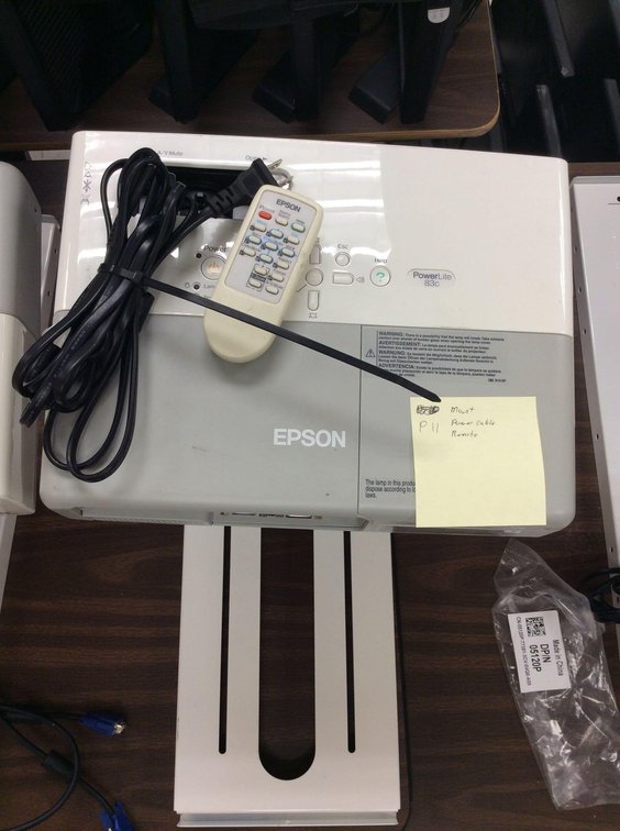 (P11) EPSON POWERLITE 83C, JXJF758483L, POWER CORD, CEILING MOUNT, REM