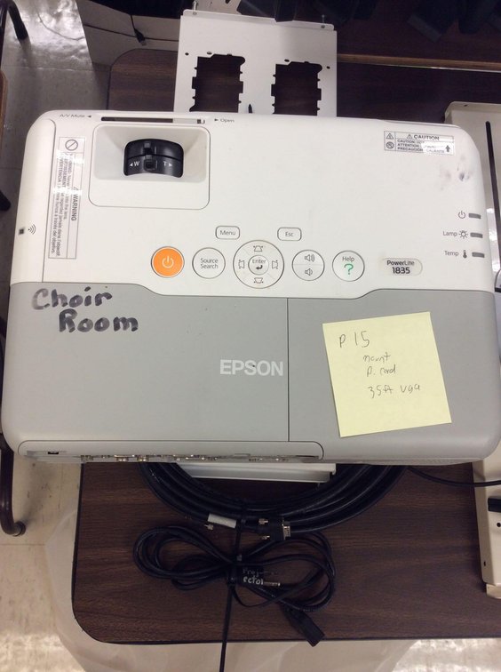(P15) EPSON POWERLITE 1835, PAVF160112L, POWER CORD, CEILING MOUNT, 35’ VGA