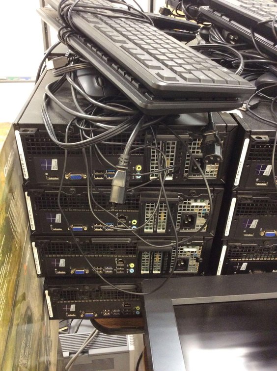 (4) DELL OPTIPLEX 3020’S, WIPED, NO OPERATING SYSTEM LOADED, 8 GB, RAN WINDOWS 8, 4TH GEN I5, (4) PO