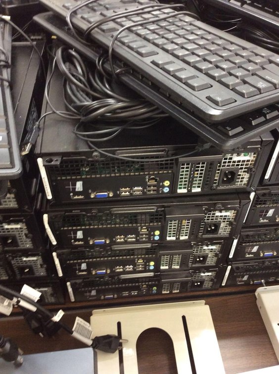 (4) DELL OPTIPLEX 3020’S, WIPED, NO OPERATING SYSTEM LOADED, 8 GB, RAN WINDOWS 8, 4TH GEN I5, (4) PO
