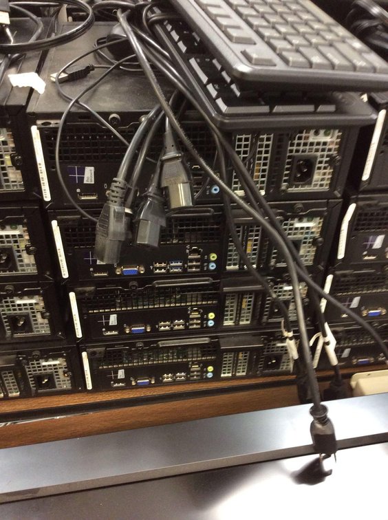 (4) DELL OPTIPLEX 3020’S, WIPED, NO OPERATING SYSTEM LOADED, 8 GB, RAN WINDOWS 8, 4TH GEN I5, (4) PO