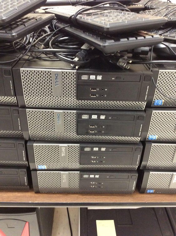 (4) DELL OPTIPLEX 3020’S, WIPED, NO OPERATING SYSTEM LOADED, 8 GB, RAN WINDOWS 8, 4TH GEN I5, (3) PO