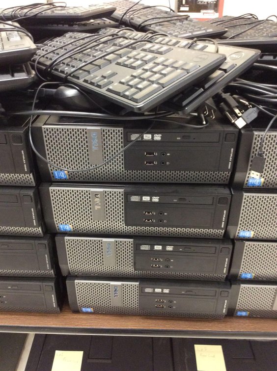 (4) DELL OPTIPLEX 3020’S, WIPED, NO OPERATING SYSTEM LOADED, 8 GB, RAN WINDOWS 8, 4TH GEN I5, (3) PO