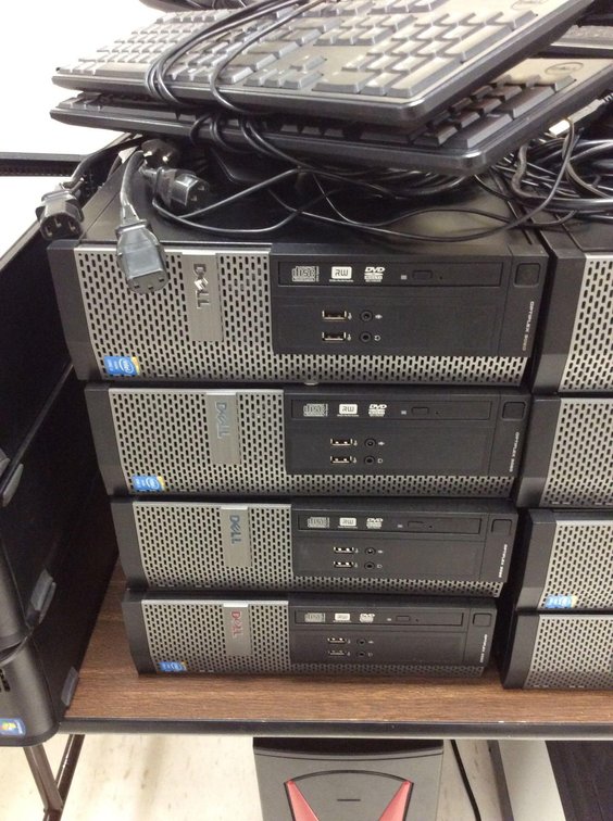 (4) DELL OPTIPLEX 3020’S, WIPED, NO OPERATING SYSTEM LOADED, 8 GB, RAN WINDOWS 8, 4TH GEN I5, (3) PO