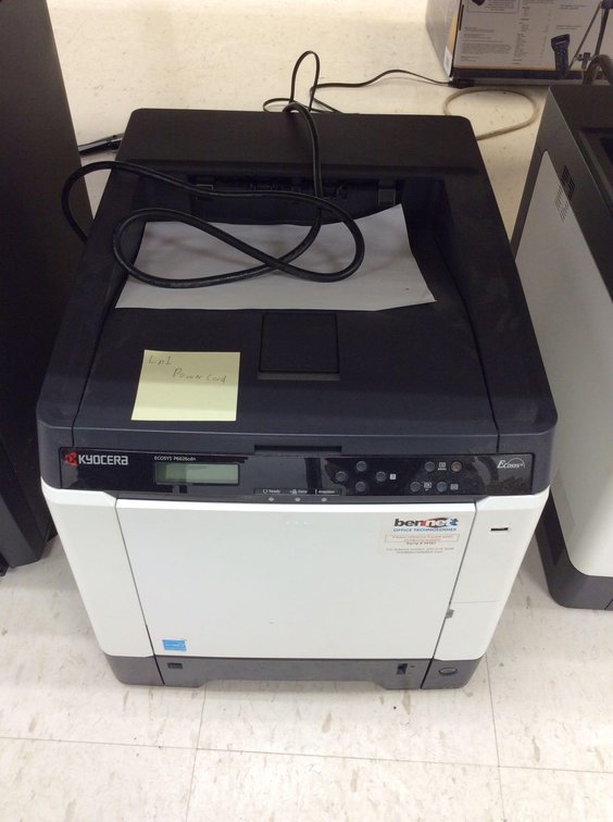 (LP1) KYOCERA ECOSYS P6026CDN COLOR LASER JET PRINTER, 39383, POWER CORD