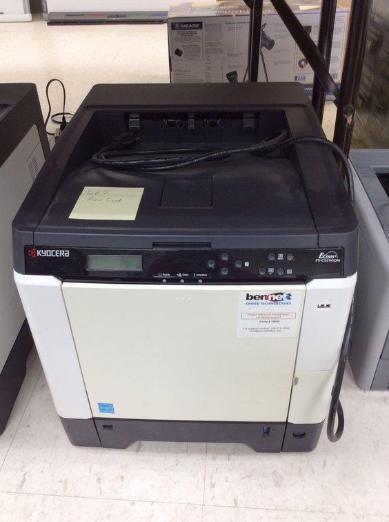 (LP2) KYOCERA ECOSYS FS-C5250DN COLOR LASER JET PRINTER, 39045, POWER CORD