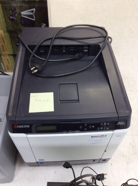 (LP4) KYOCERA ECOSYS FS-C5250DN COLOR LASER JET PRINTER, 39022, POWER CORD
